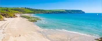 Pendower Beach is a large sandy beach in Gerrans Bay on the South Cornwall coast. At low tide the beach stretches east to Carne Beach.