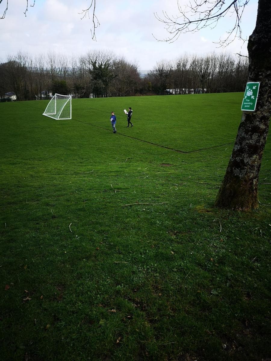 Maths in the outdoors. Putting our position and direction skills into use.