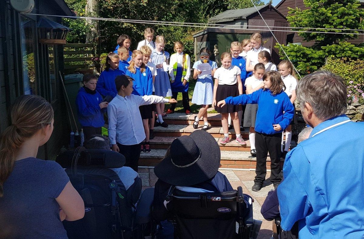 Performing story telling at a local care home