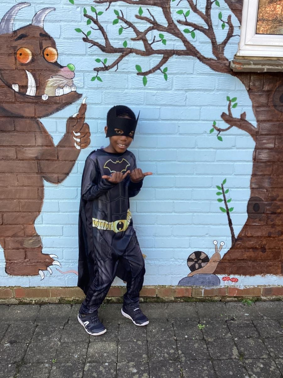Jason as Batman