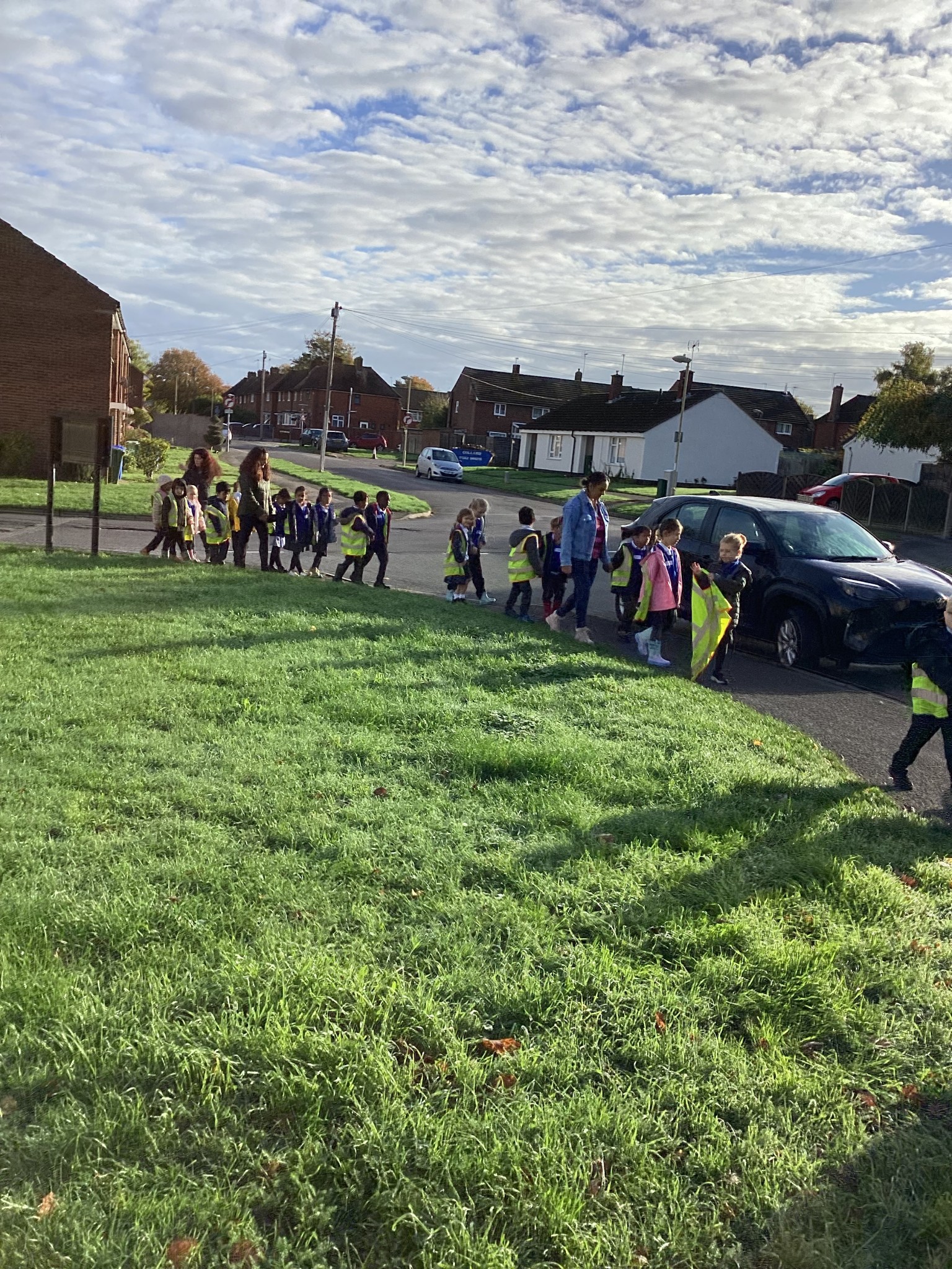 Children exploring the local area 