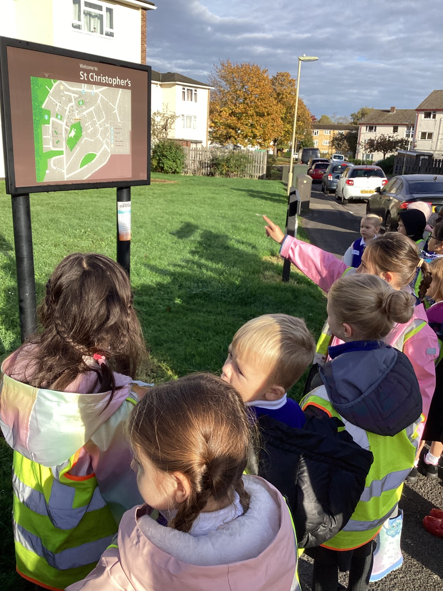 Children exploring the local area 