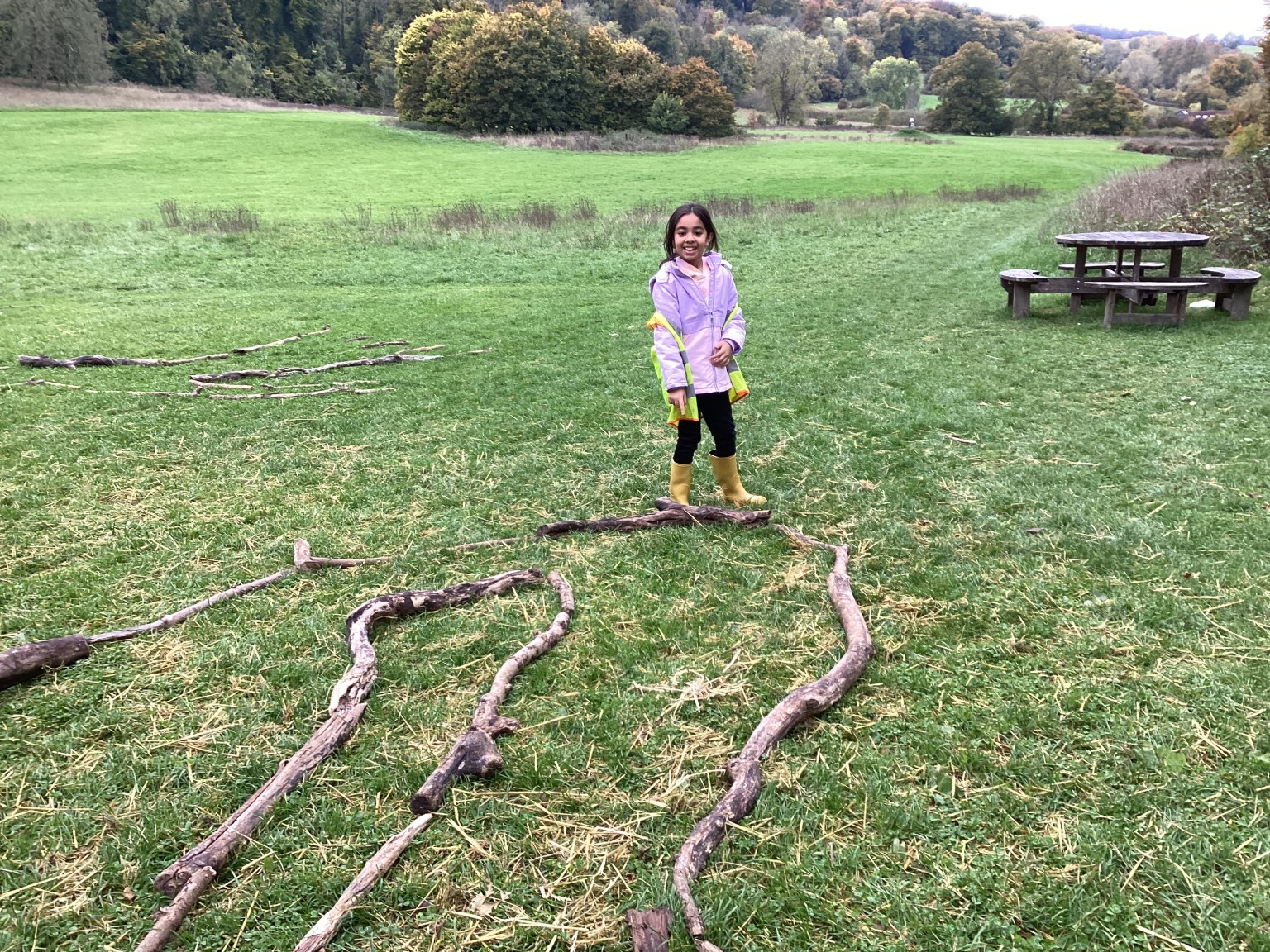 In teams, we made rivers that had to include the upper, middle and lower courses and have a meander!