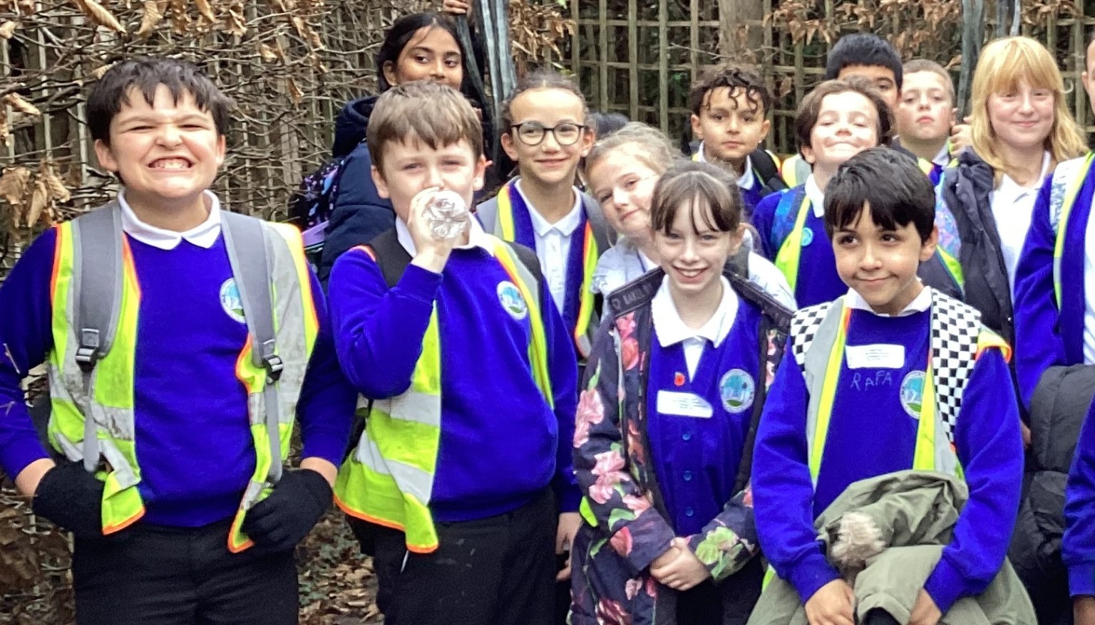 In the middle of the maze. 