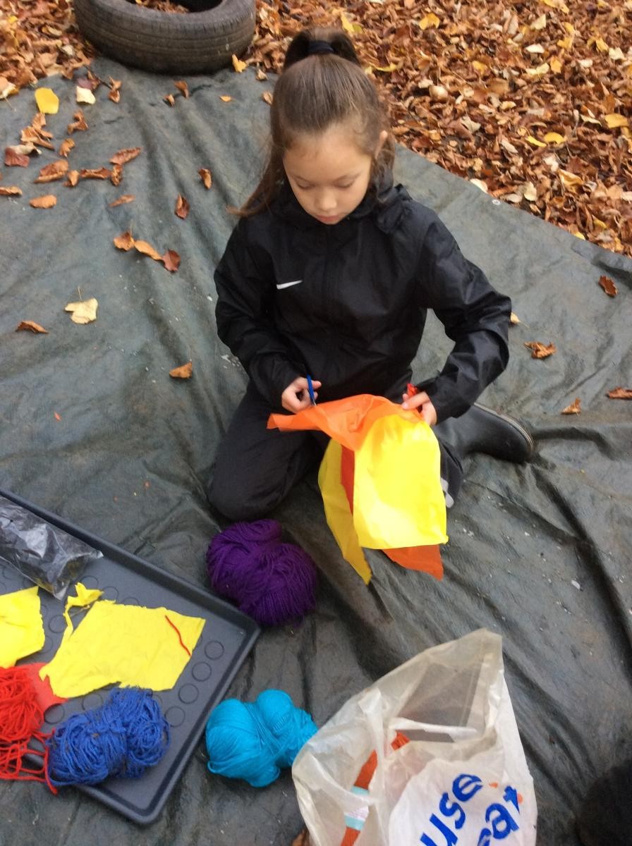 Some of us made conker comets.