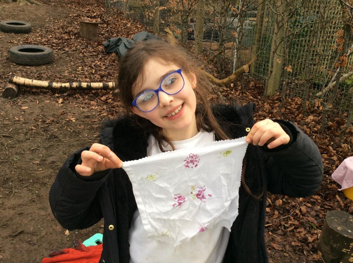 We made some beautiful pieces of art.