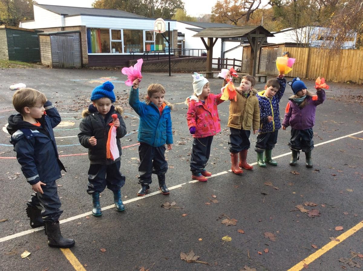We took our Conker Comets to the yard and had a competition to see who could throw theirs the furthest.