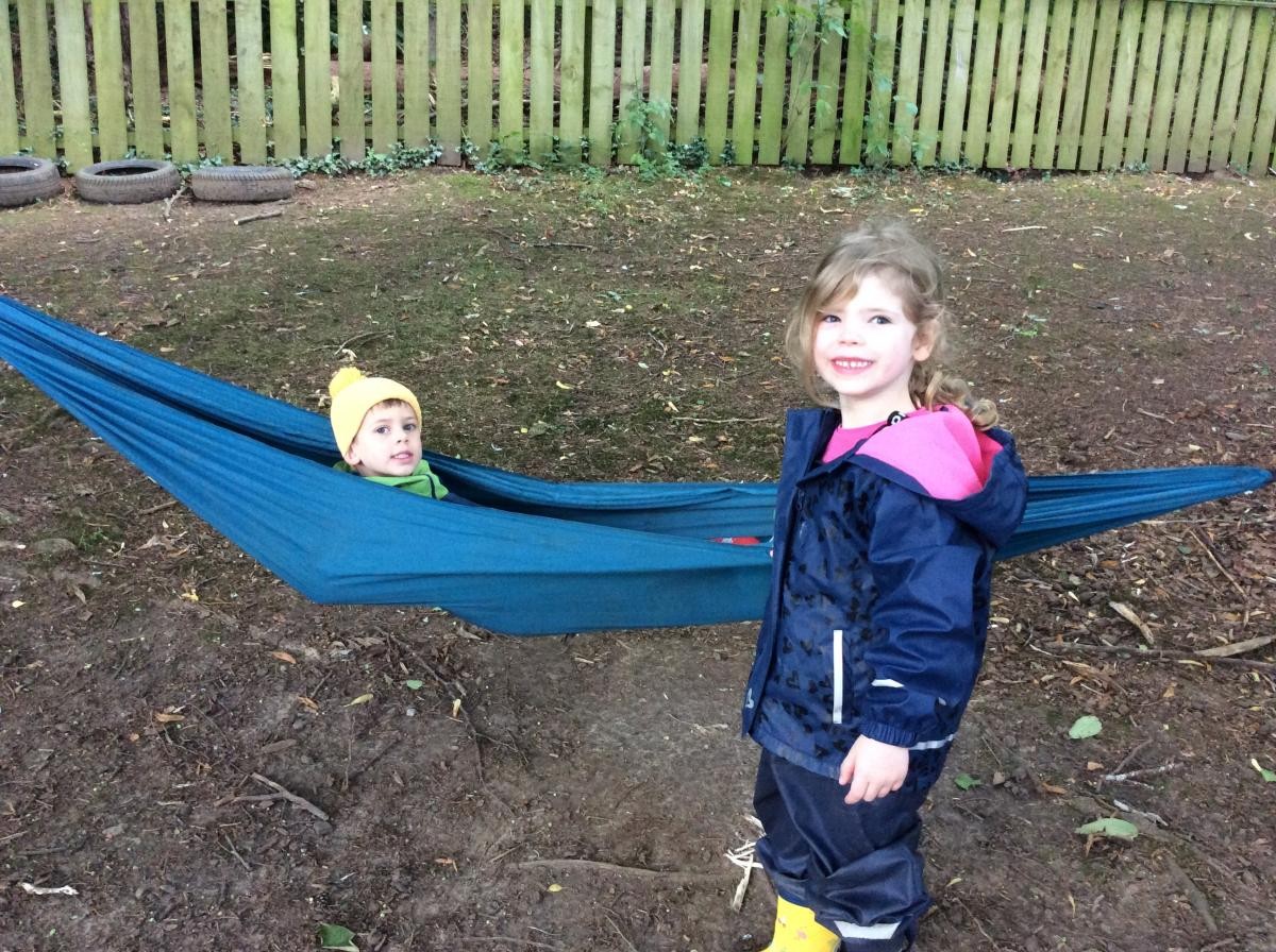 We had fun in the hammock.
