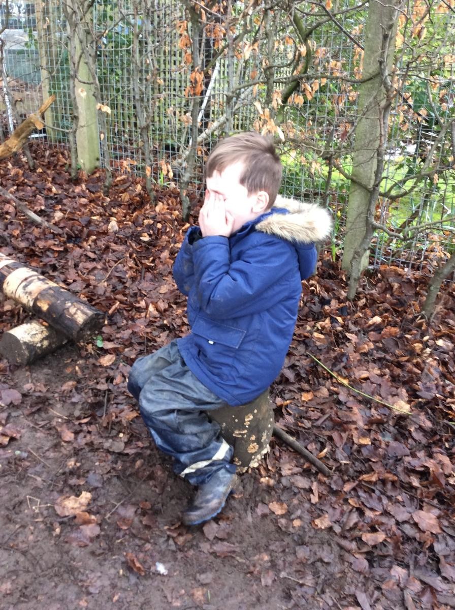 Next, we played a hiding game called Spot.