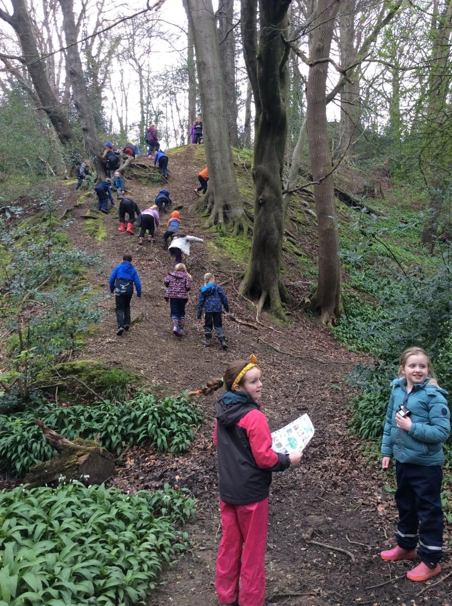 We climbed a very steep hill...