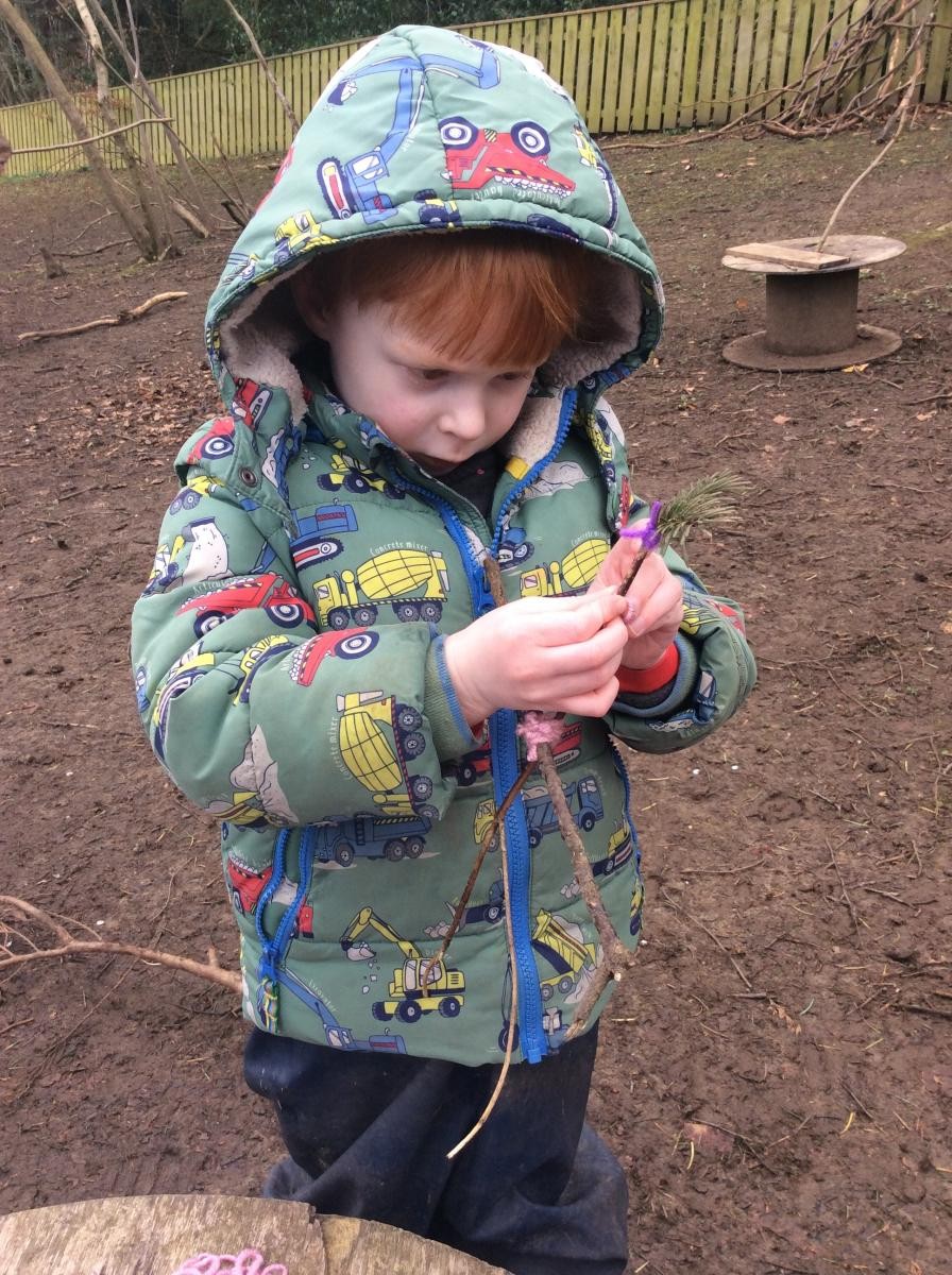 Forest school fun.  