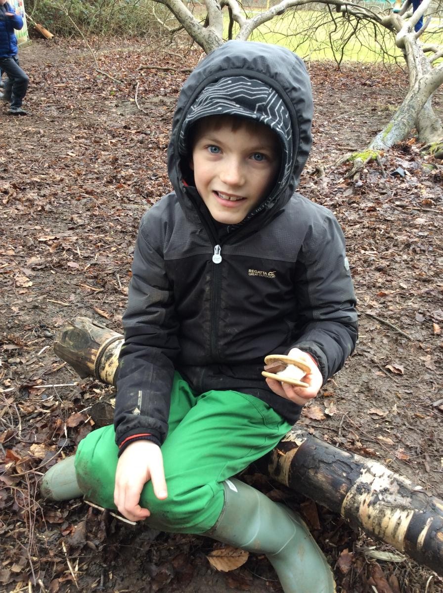 We made s'mores with the marshmallows because they are one of our favourite things to make and eat!