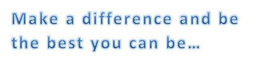     Make a difference 