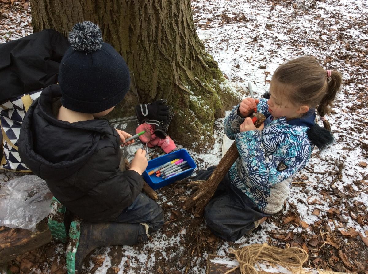 Some of us chose to make log dogs again. 
