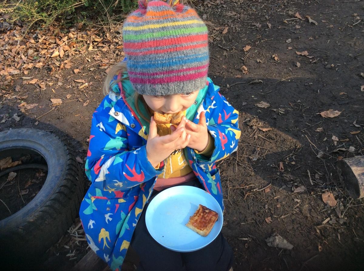 We ate our French toast with honey or jam...