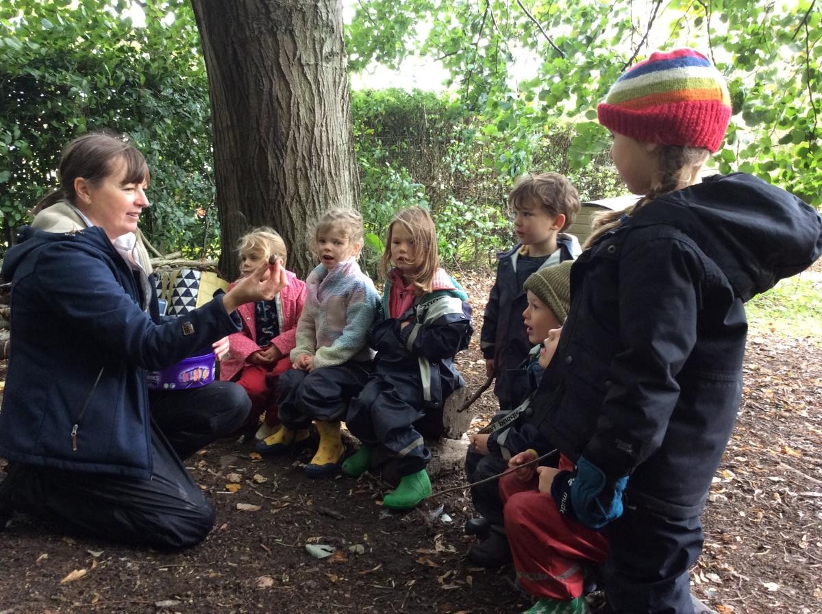 To celebrate Red Squirrel Week we talked about how squirrels collect nuts and acorns in autumn and bury them for wintertime.
