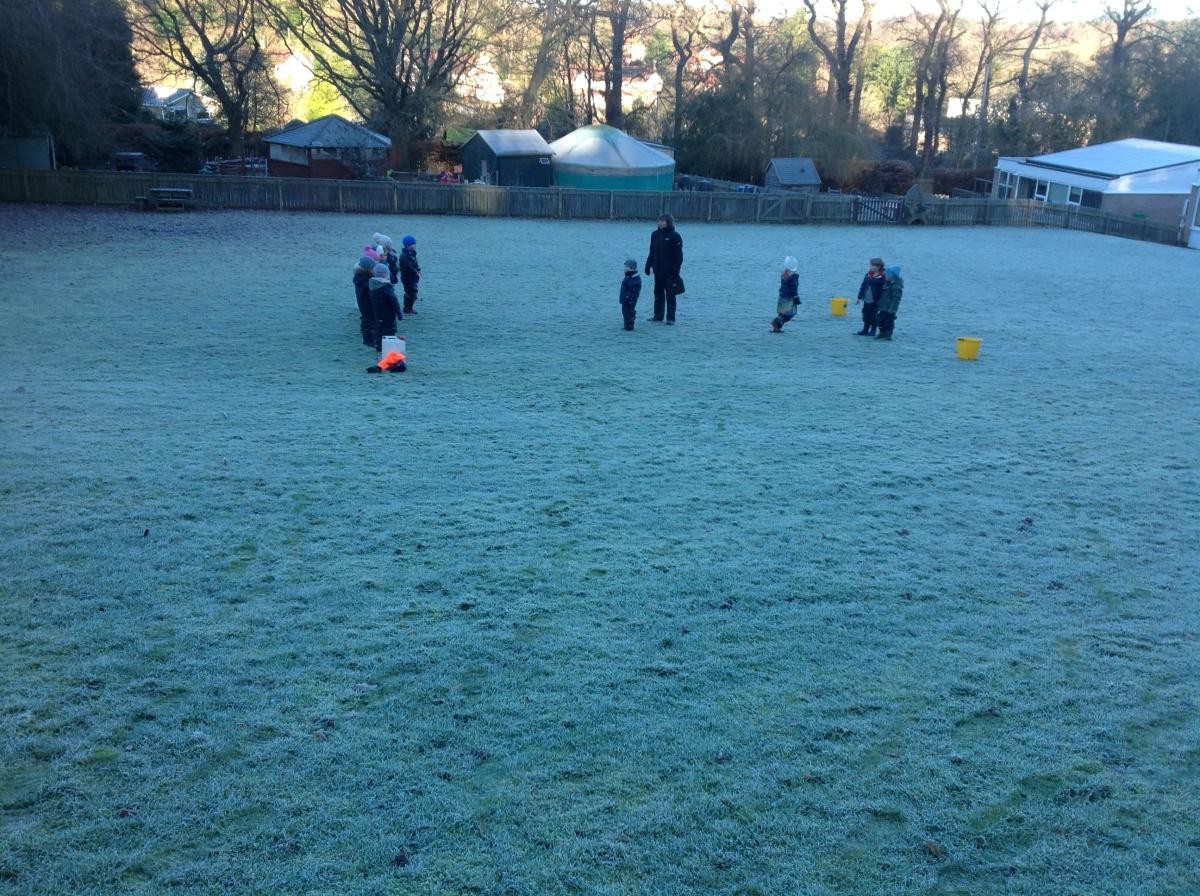 Pupils out on the field