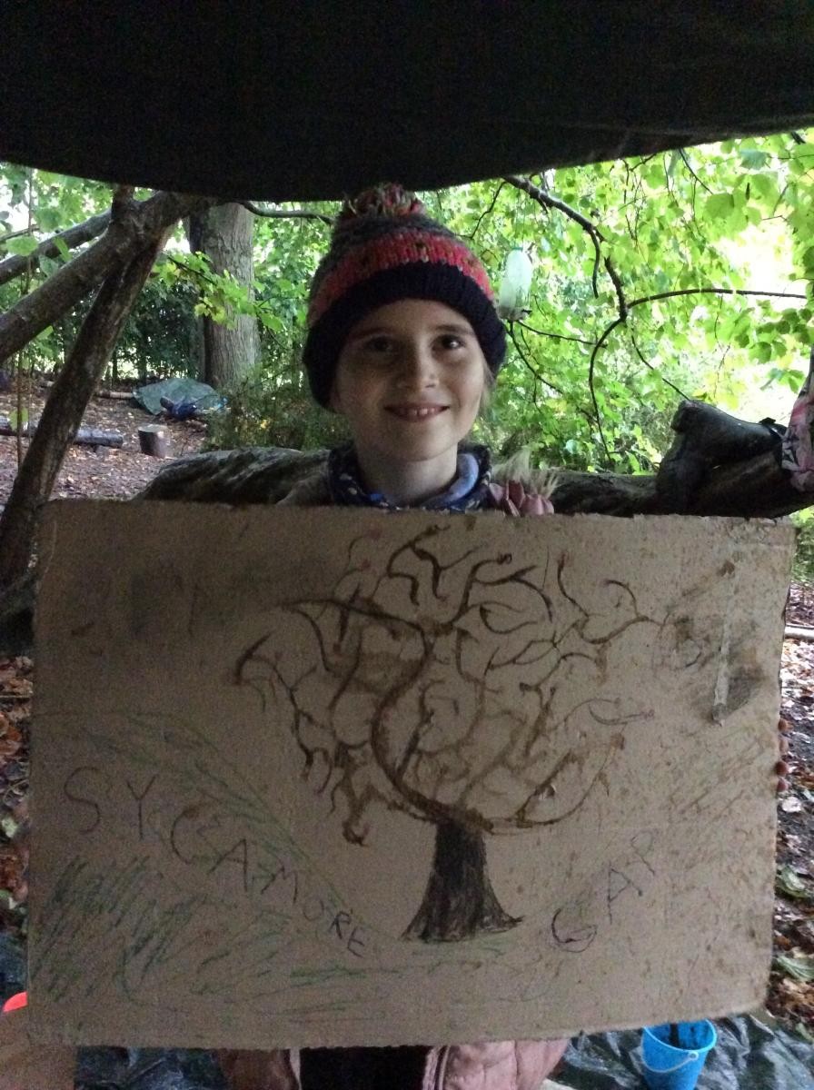 We made some beautiful pieces of art.