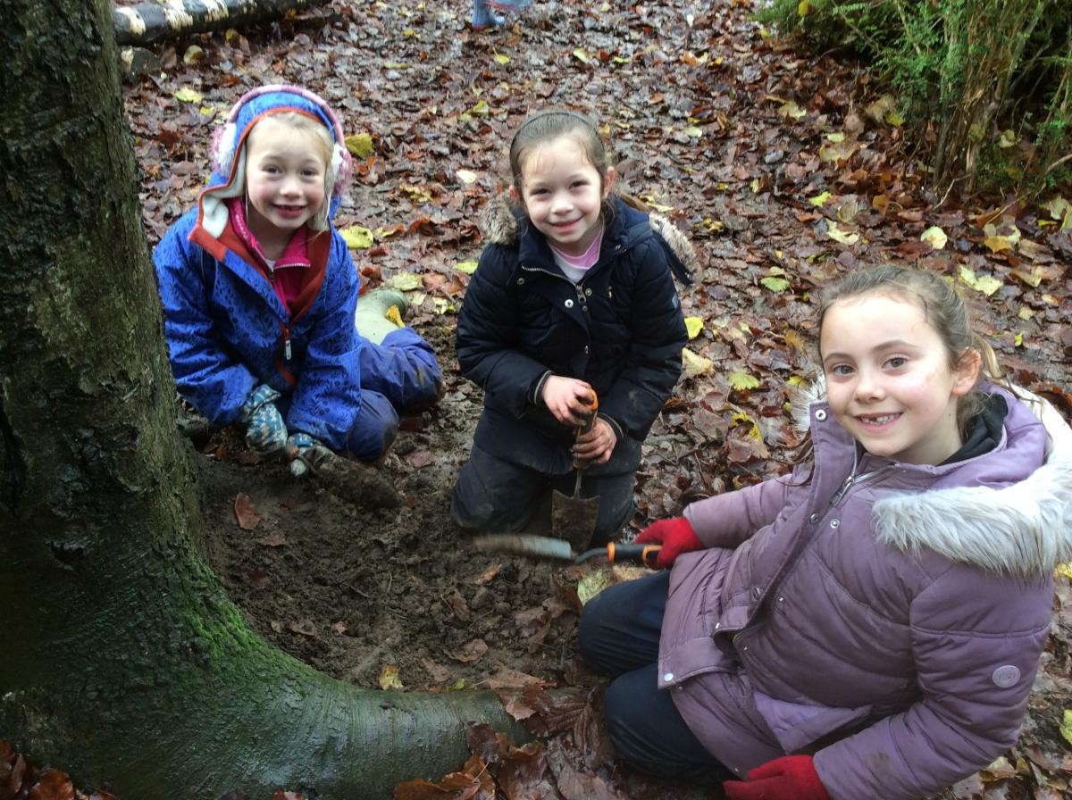 What will we find when we dig in the soil?