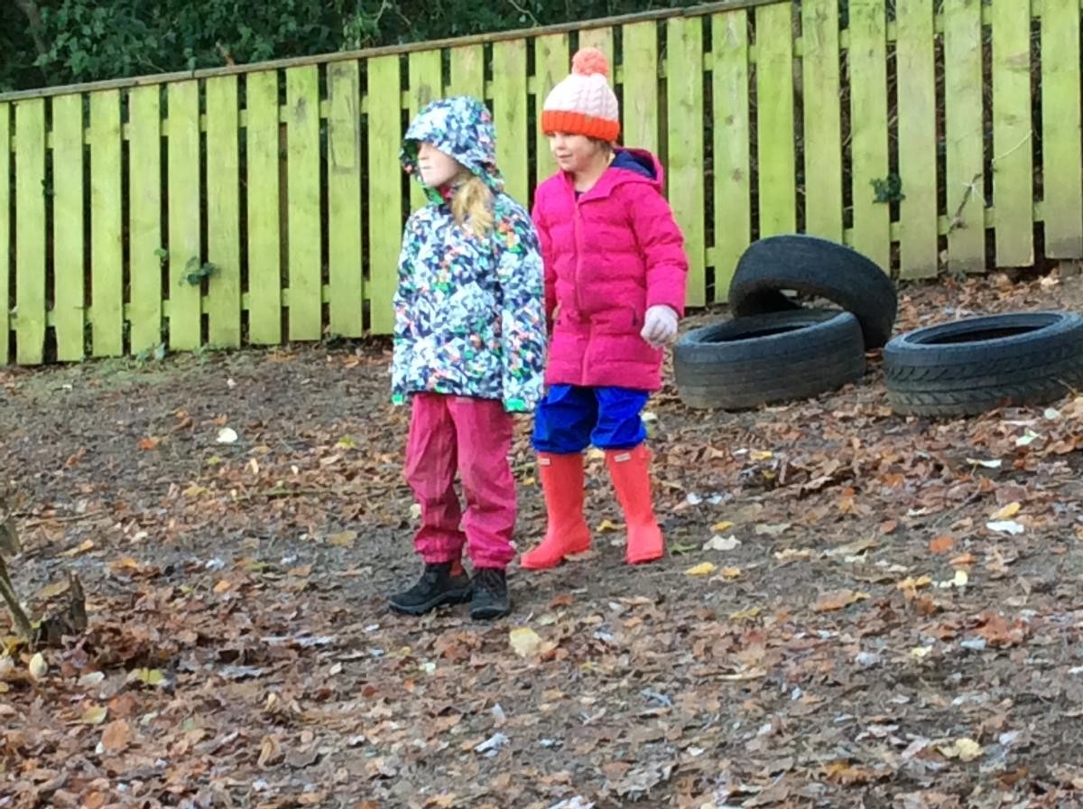Hiding behind the spotter is a cunning trick!