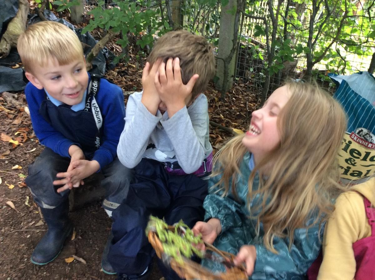 At the end of our sessions we love to share what we have enjoyed most in Forest School today!