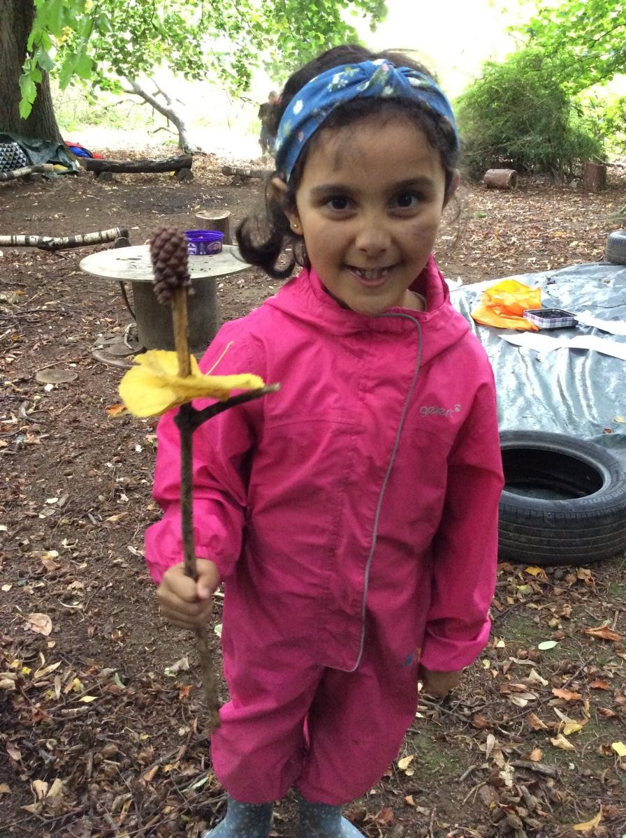 We love making things in Forest School, and we had another super afternoon.