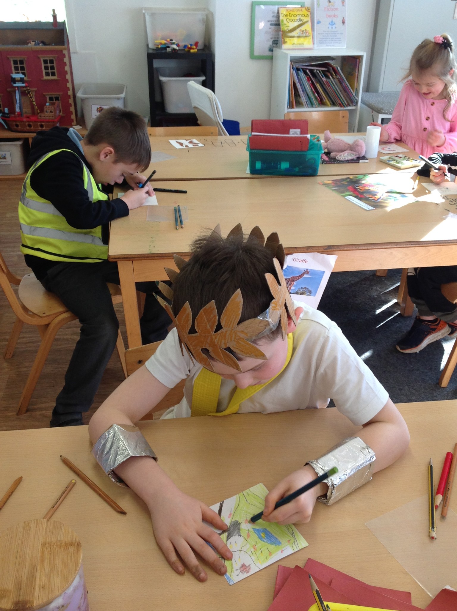 Art activities for the exhibition in St James' church