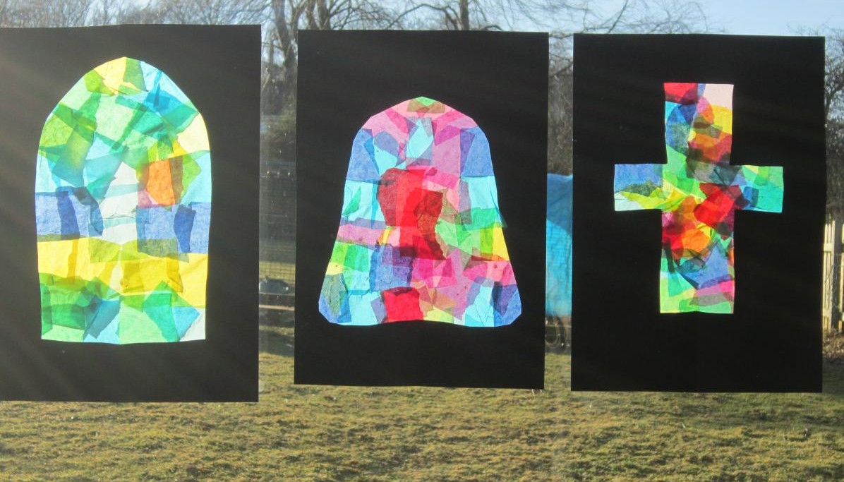 Stain glass window art 