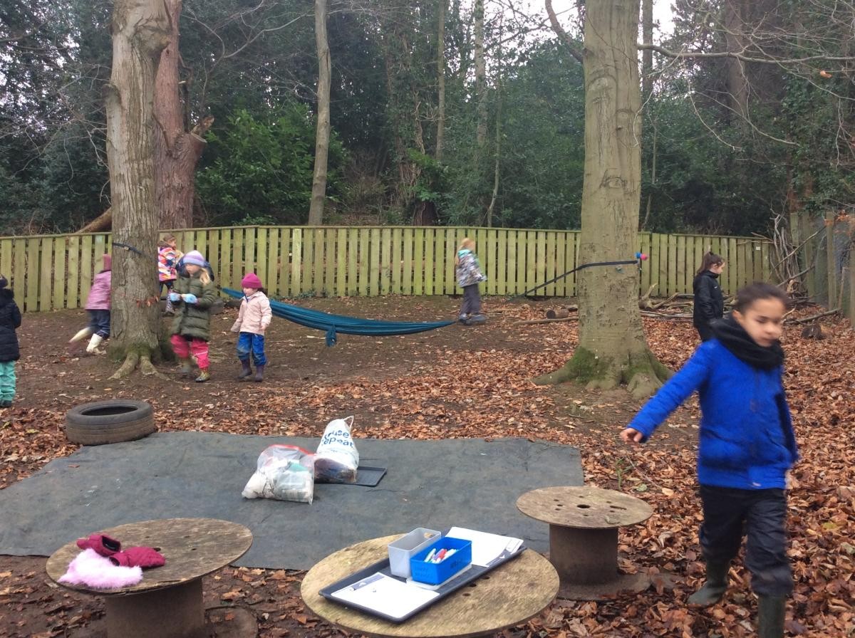 We searched everywhere until everyone had a chocolate coin.