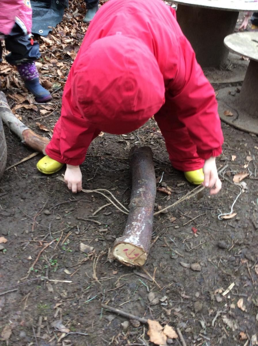 We learned how to do a lark's head knot to attach a lead to our dogs.