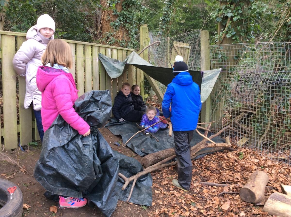 Some of us built dens.