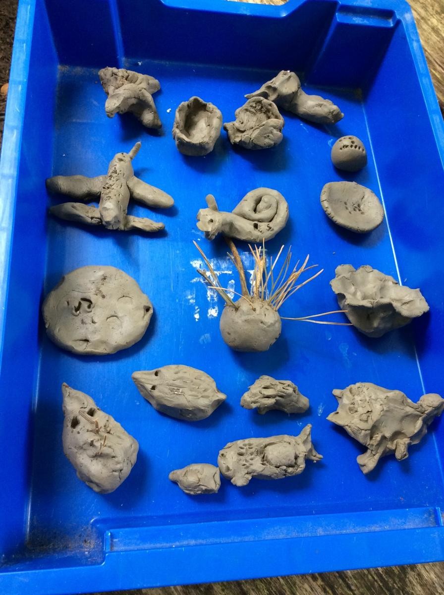 Look at all our wonderful clay creations.