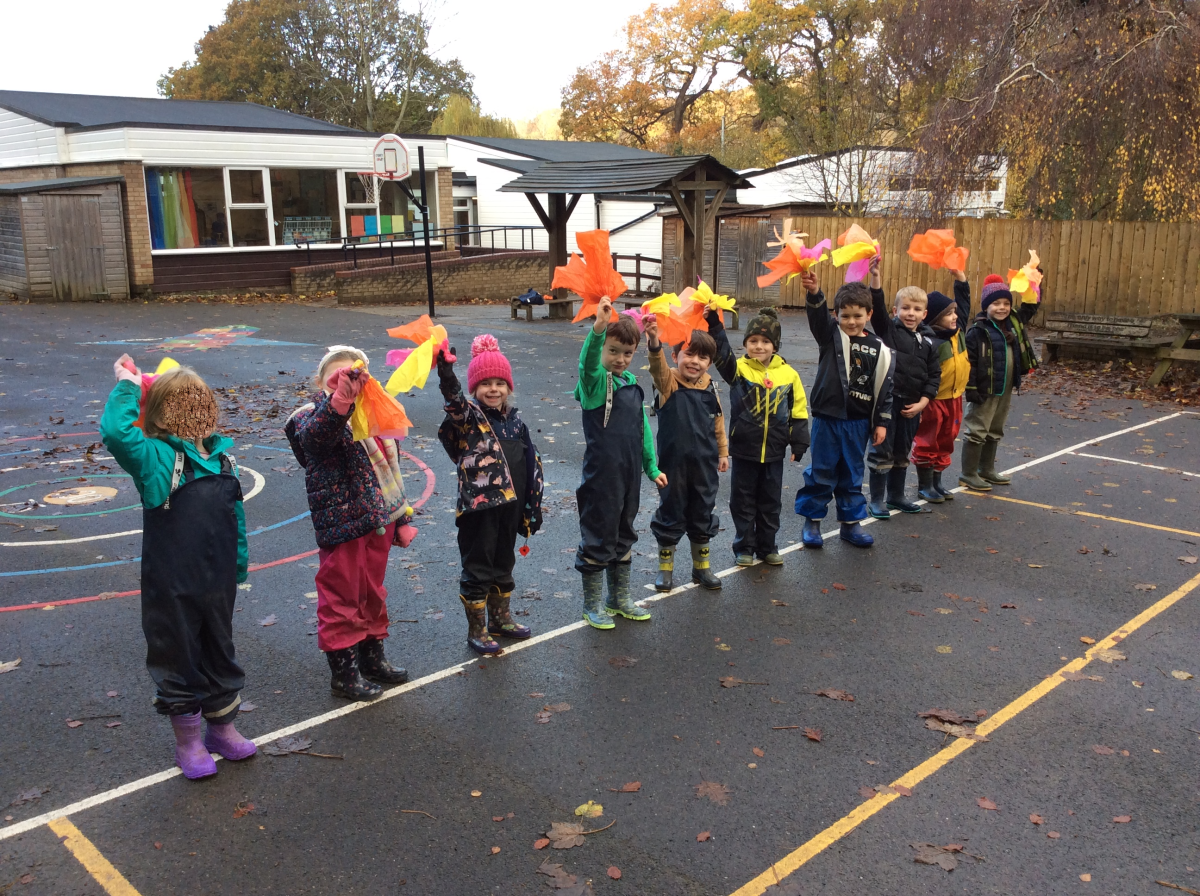 Then we took our Conker Comets to the yard.