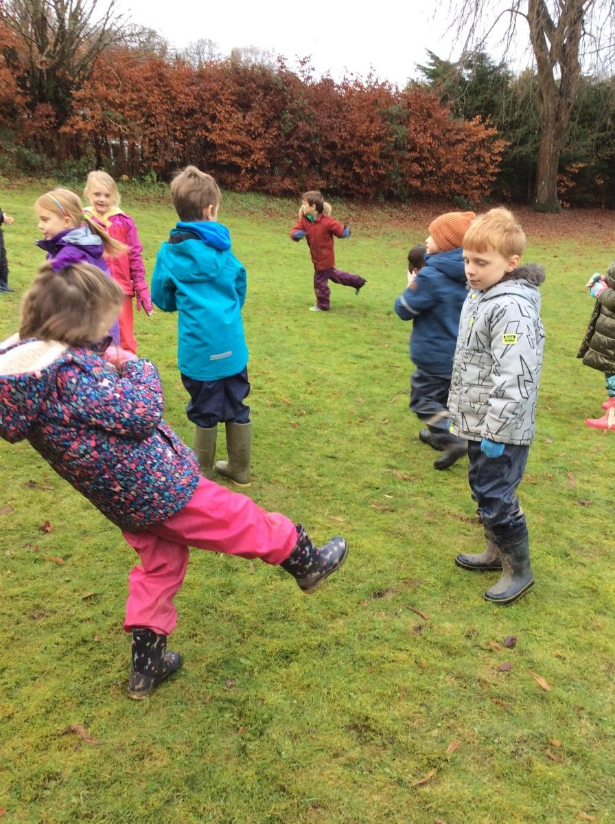 Funky Monkey is great fun and warms up our bodies and our brains!