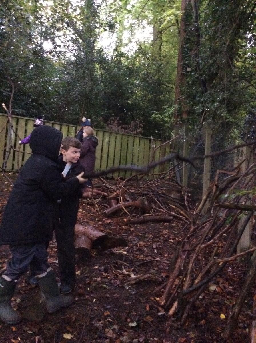 Some of us built larger shelters.