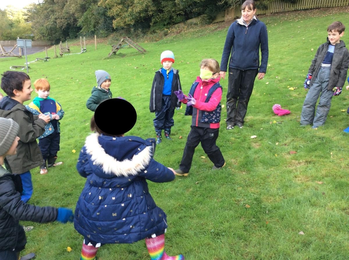 October 12th. Class 1 started their session with a game of Bat and Moth. The bats have to use echolocation to find their prey!