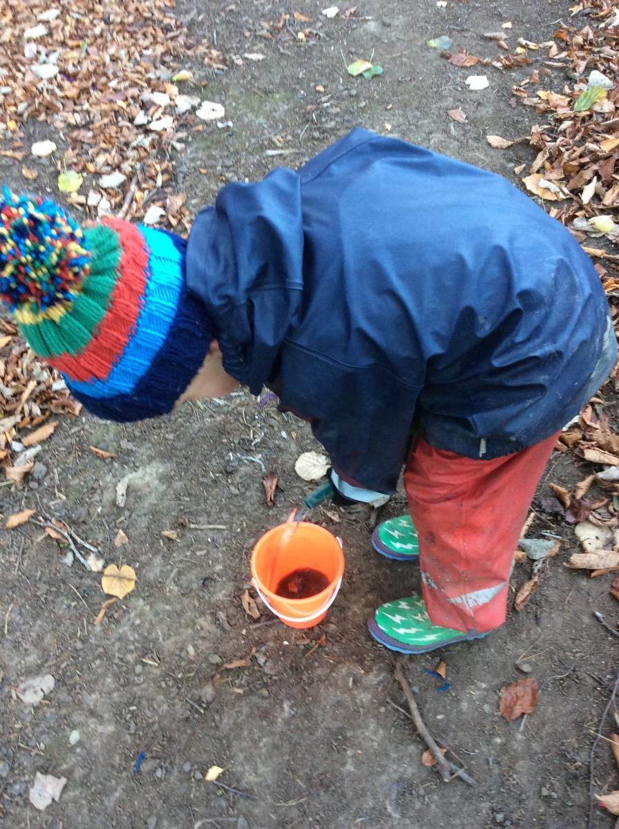 We added water and mixed the potions up.