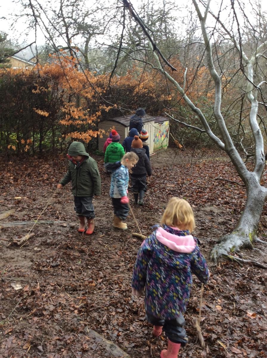 Then we took our log dogs for a walk.