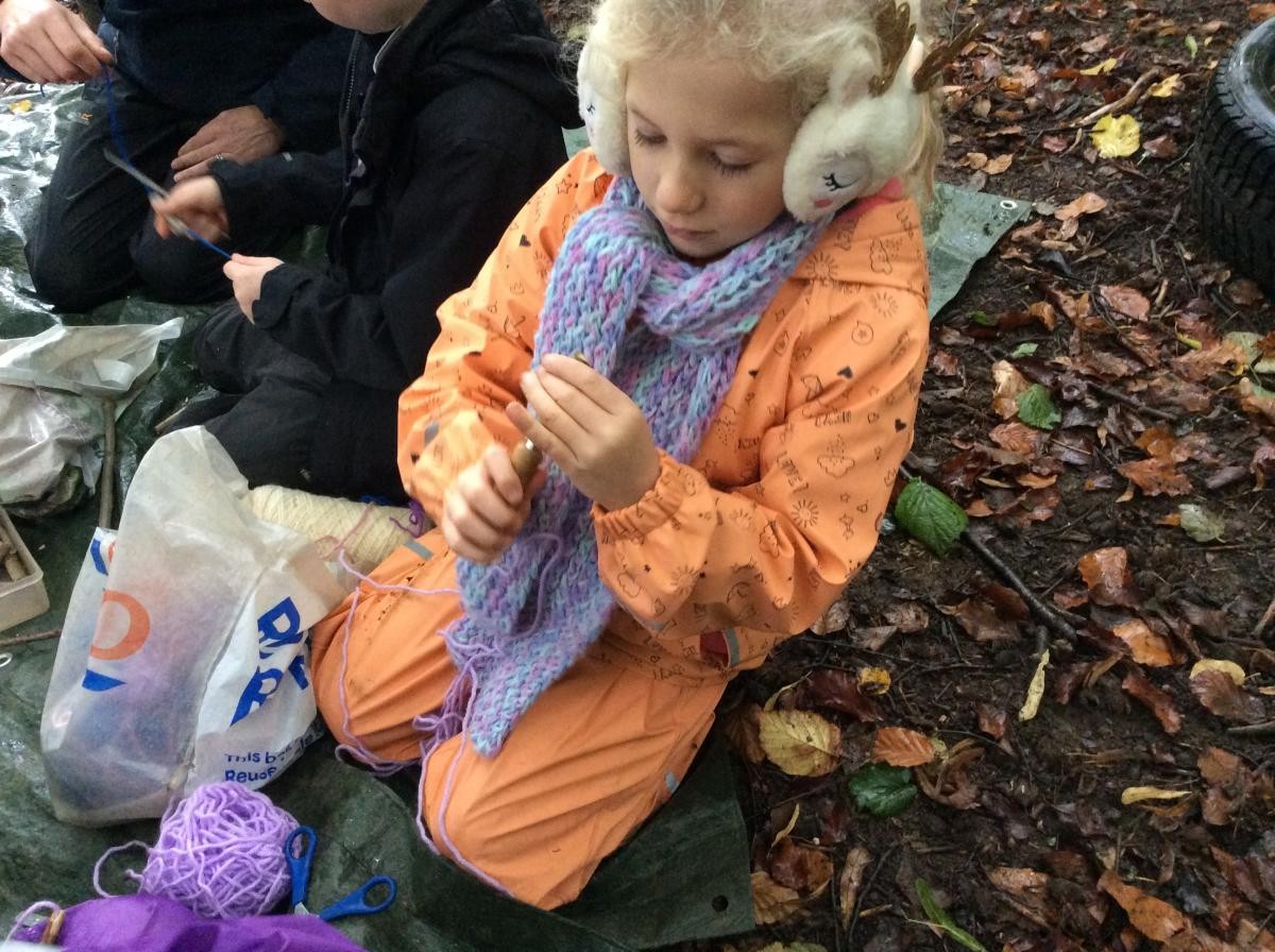 Then we used the palm drills to hollow out the beads.
