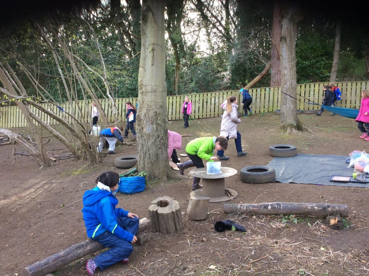 Week 13. The Easter Bunny had come to the forest!