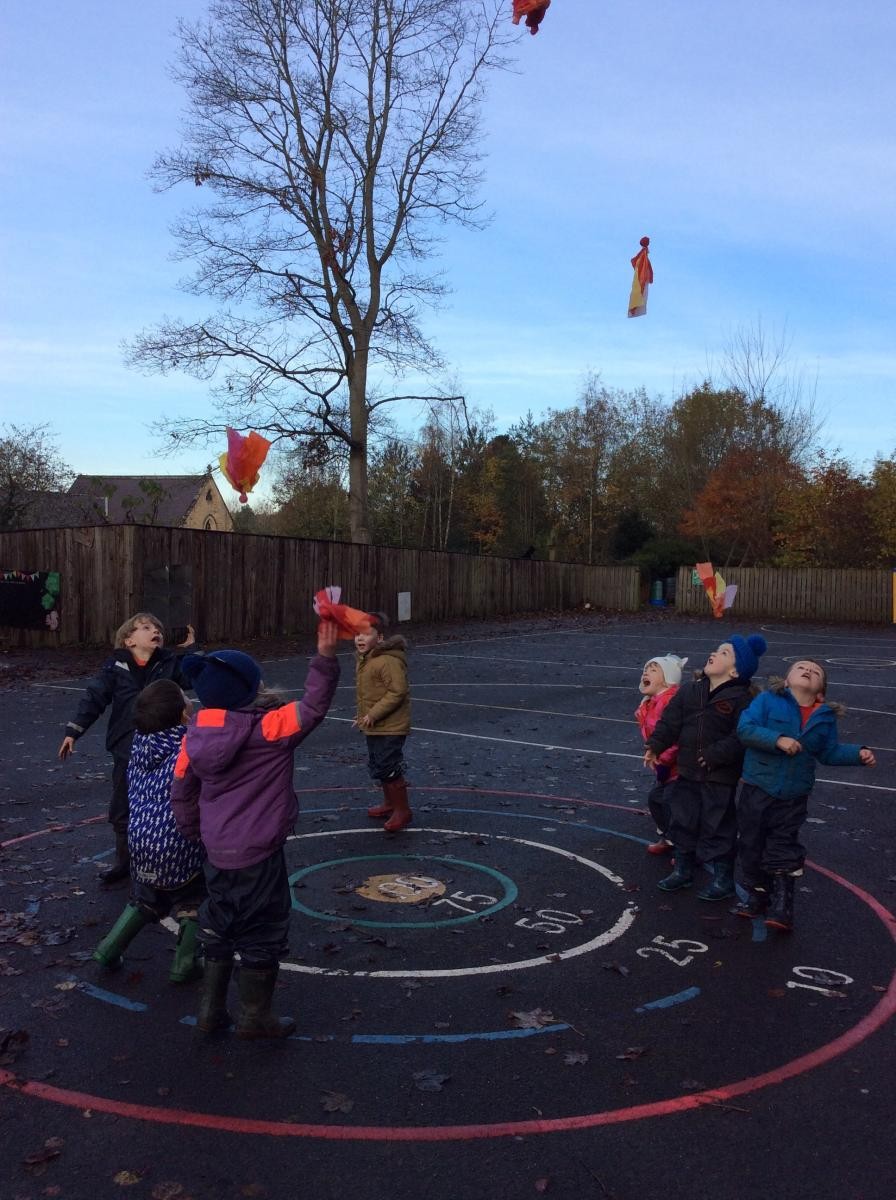 We loved throwing them high up in the air too.