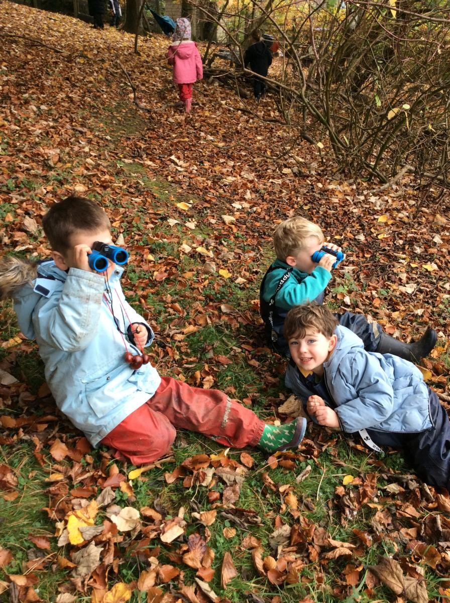 We sat at the top of the hill to do some peaceful bird spotting.