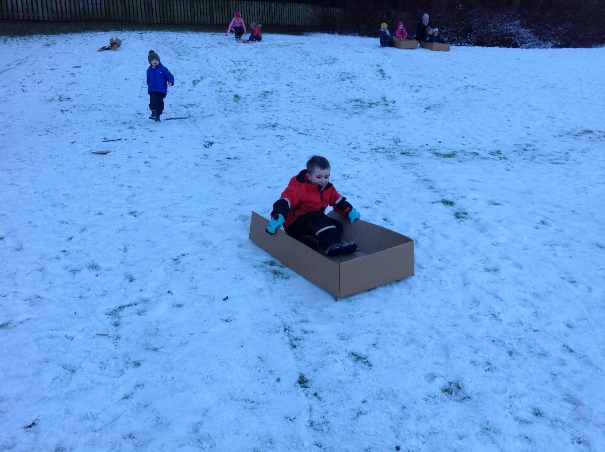 Enjoying and describing our experiences in the snow.