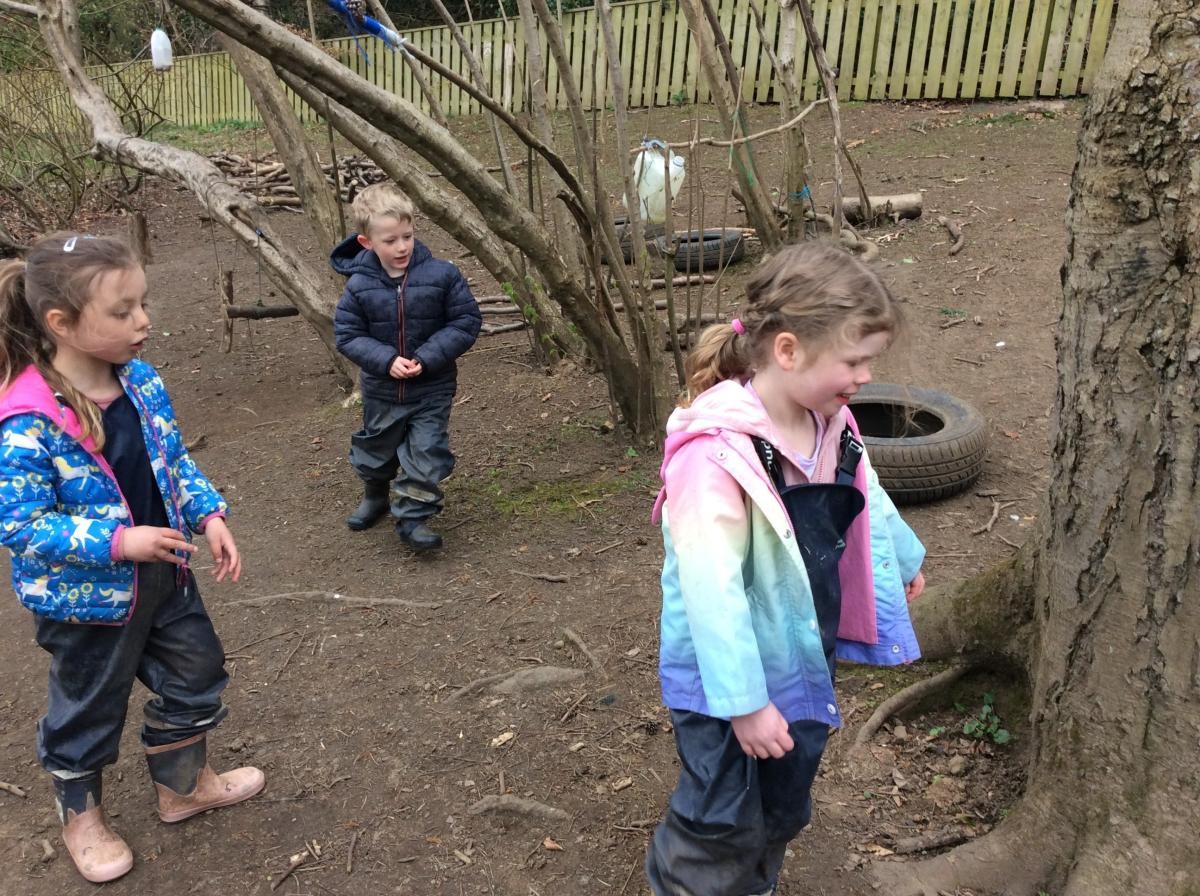 Reception Class also enjoyed a chocolate Easter Egg hunt.