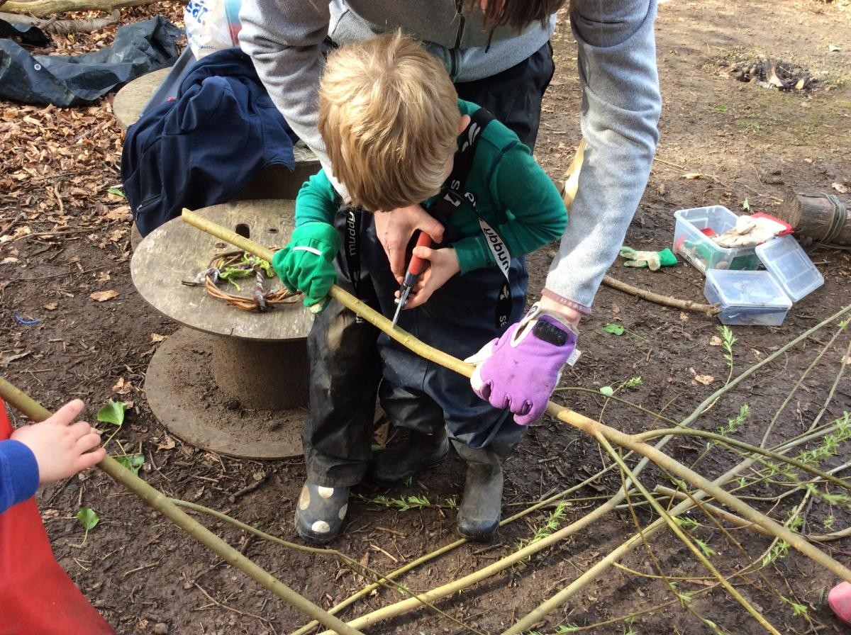 We also used the secateurs to trim bit of willow.