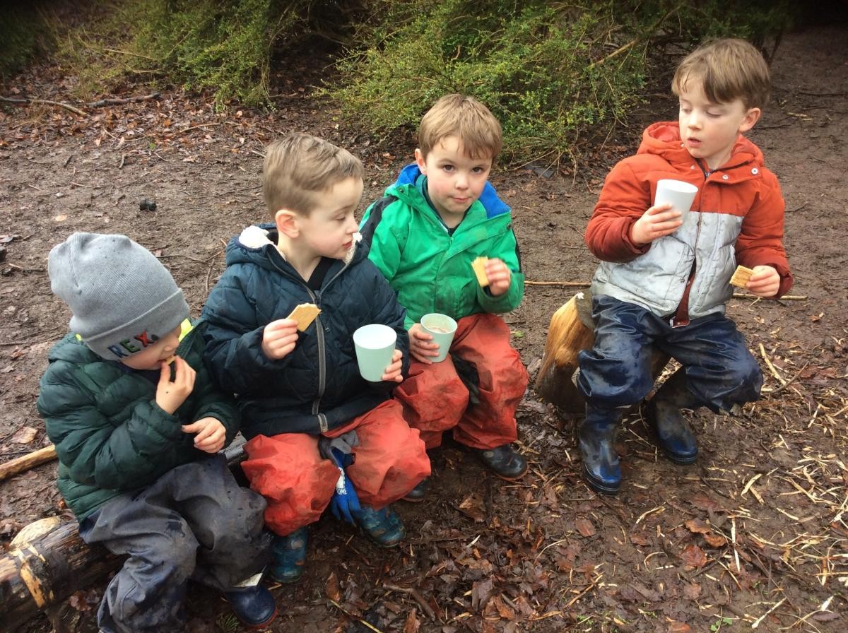 Snacks at Forest School
