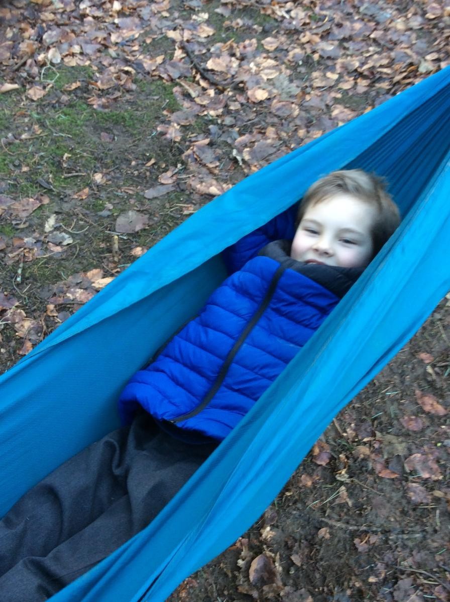 The hammock is a great place to relax.
