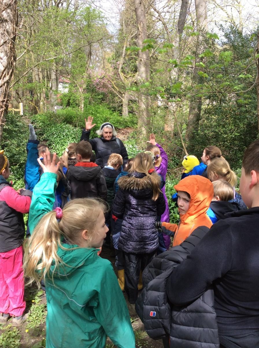 April 19th. Class 2 had a trip out to the burn and surrounding woodland.