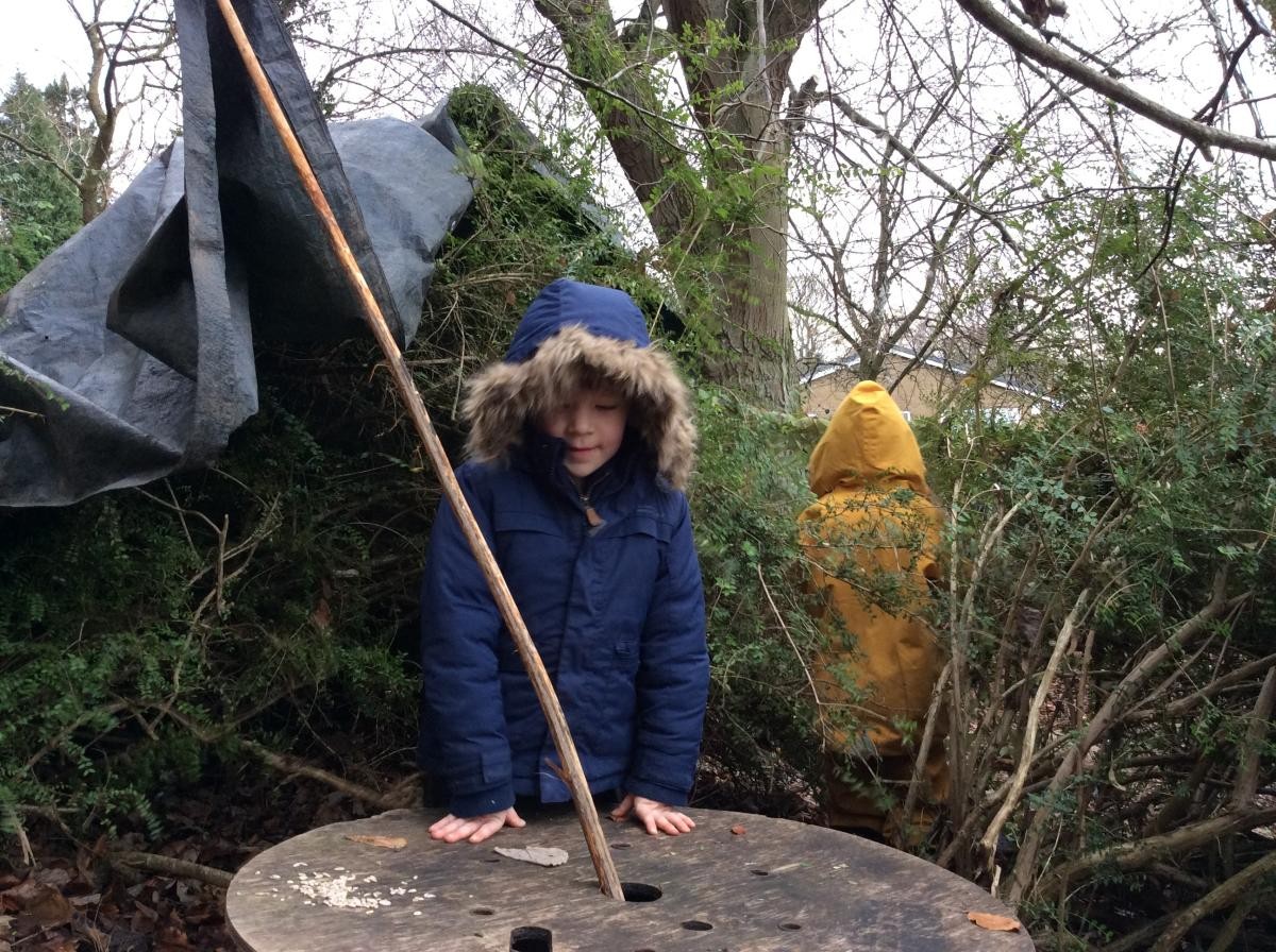 What a lovely den in the bushes.