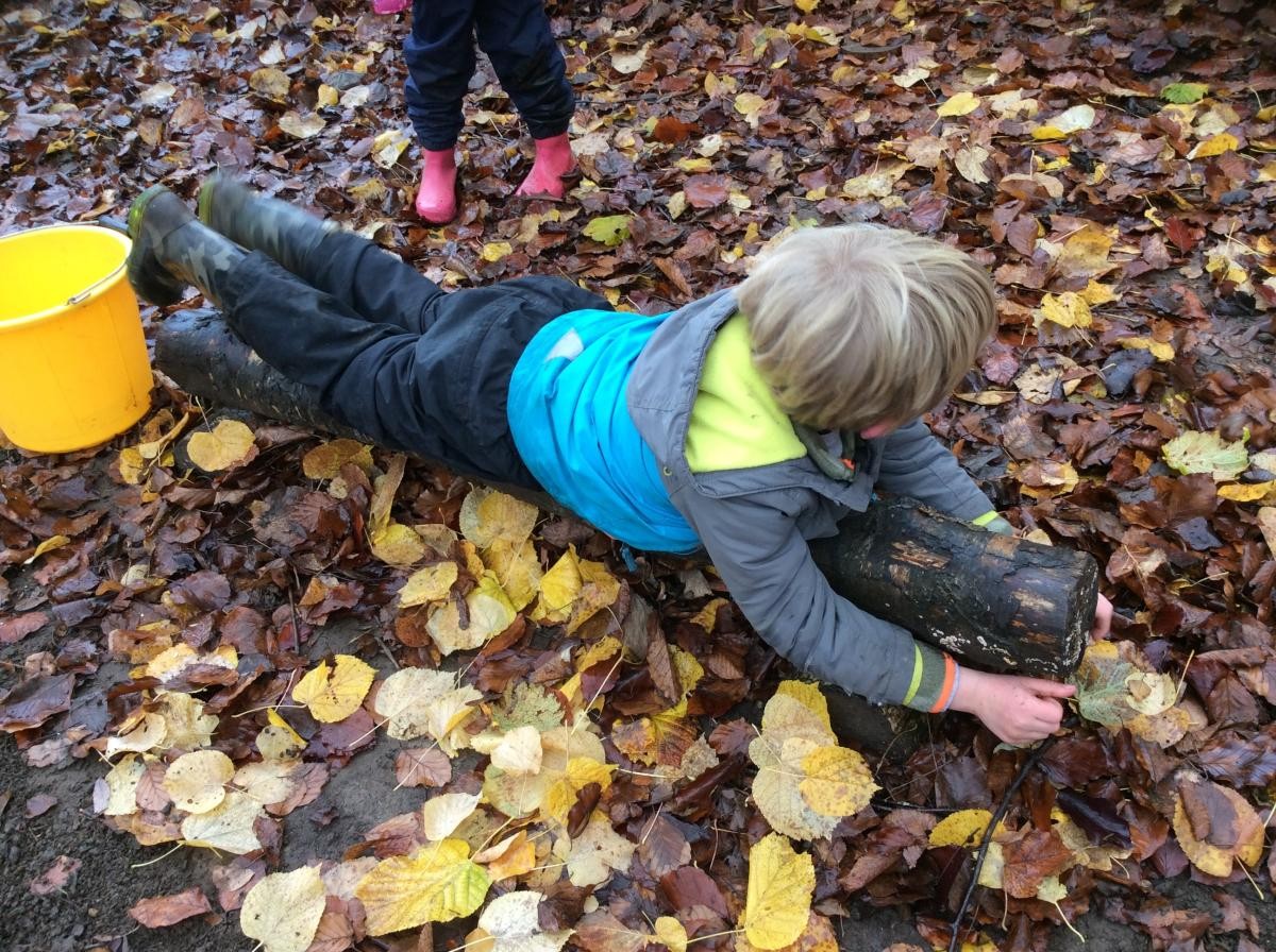 Some of us played a game called The Floor is Lava where you can't touch the floor!
